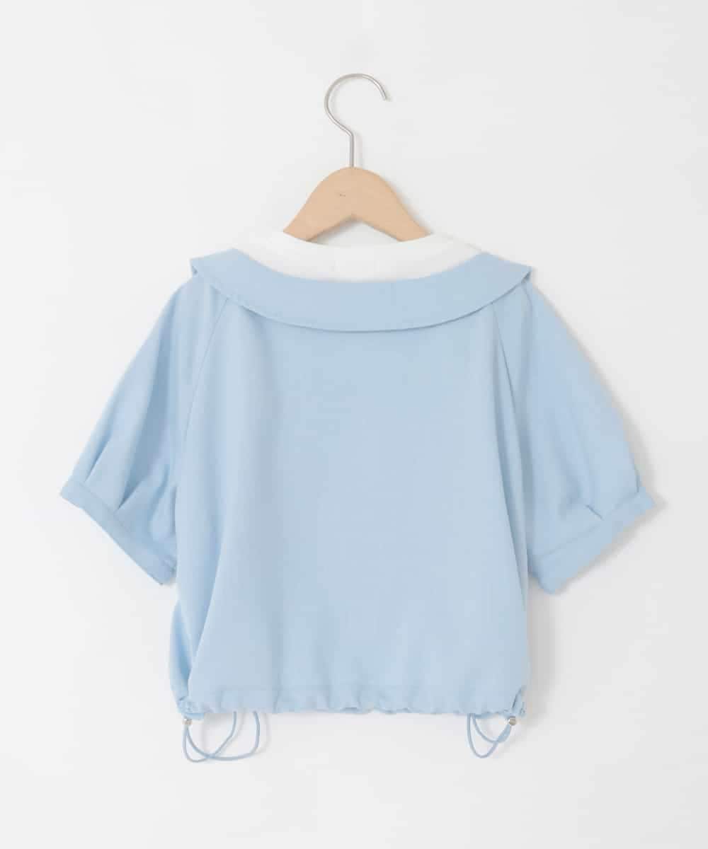 KJBFD40039 a.v.v KIDS(アー・ヴェ・ヴェ) [120-160]半袖レイヤード風シャツ ライトブルー