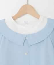 KJBFD40039 a.v.v KIDS(アー・ヴェ・ヴェ) [120-160]半袖レイヤード風シャツ ライトブルー