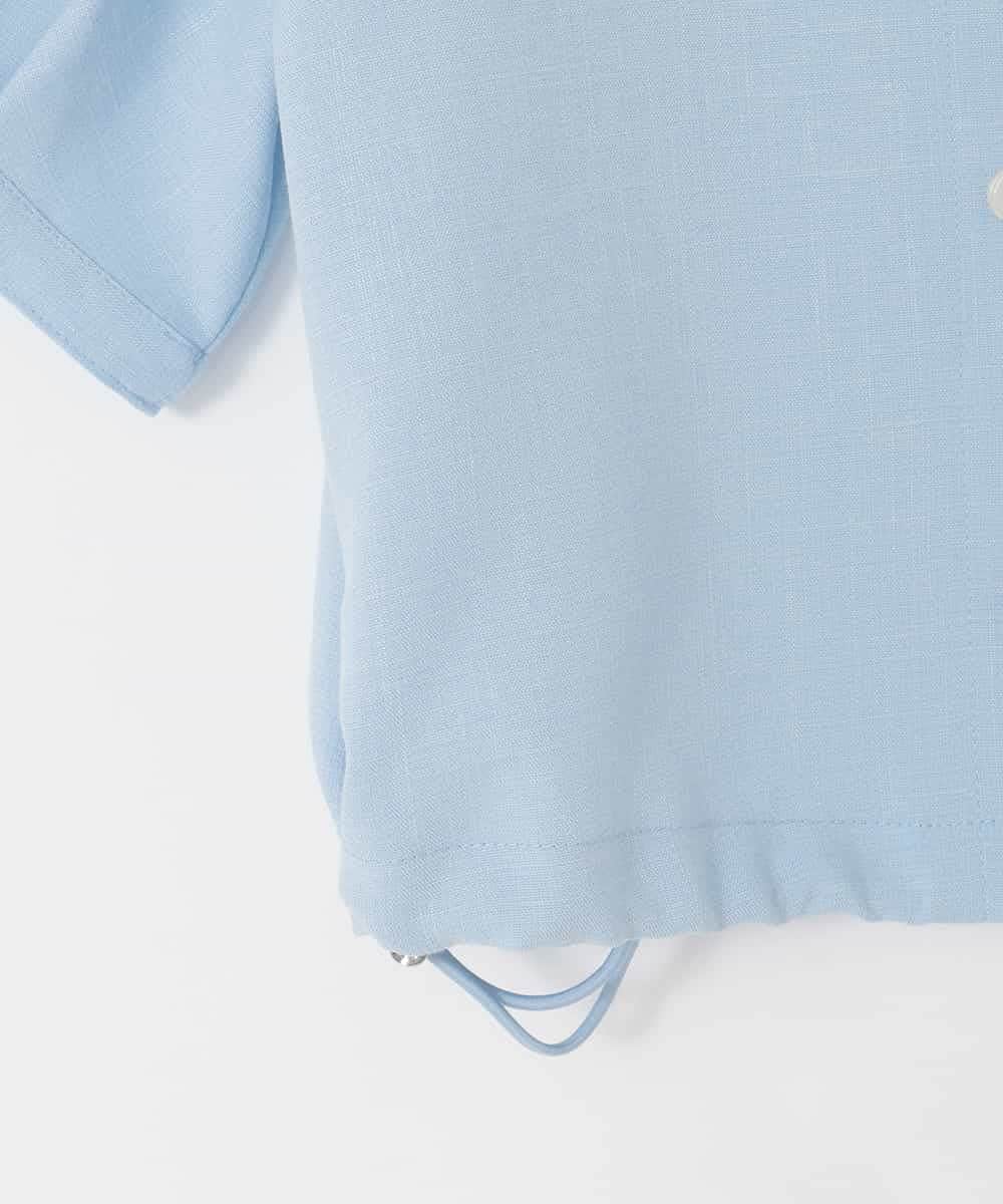 KJBFD40039 a.v.v KIDS(アー・ヴェ・ヴェ) [120-160]半袖レイヤード風シャツ ライトブルー