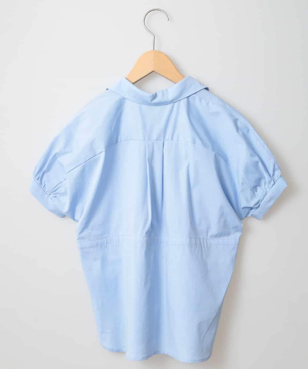 KJBFG13034 a.v.v KIDS(アー・ヴェ・ヴェ) [100-130]ウエストドロストチュニックシャツ[WEB限定サイズ] ブルー