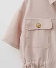 KJBFJ13029 a.v.v KIDS(アー・ヴェ・ヴェ) [100-130]【洗える】サファリシャツ[WEB限定サイズ] ピンク