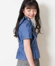 KJBFM36029 a.v.v KIDS(アー・ヴェ・ヴェ) [100-130]フリルデザインブラウス[WEB限定サイズ] ミント