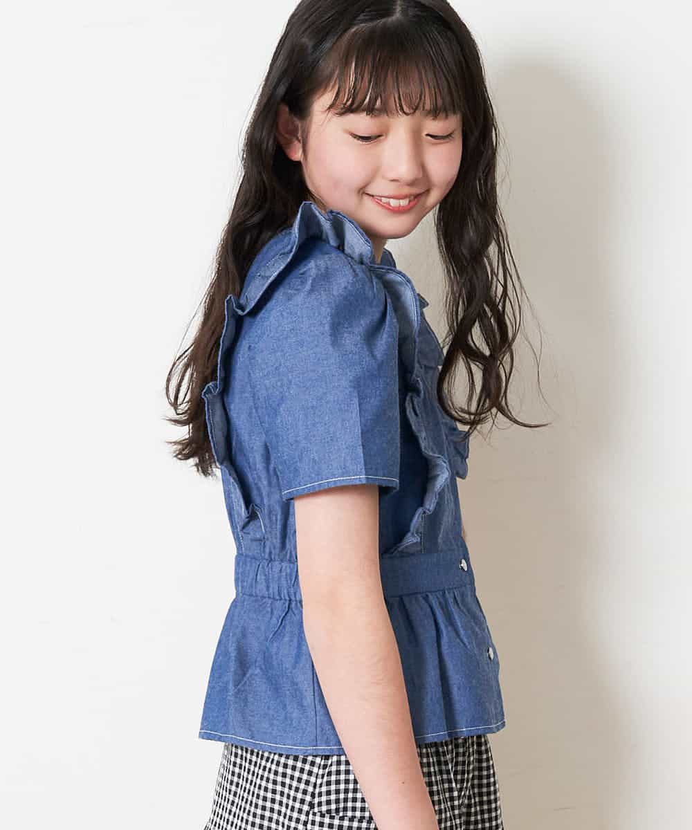 KJBFM36029 a.v.v KIDS(アー・ヴェ・ヴェ) [100-130]フリルデザインブラウス[WEB限定サイズ] ミント