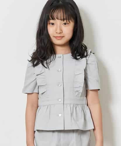 KJBFM36029 a.v.v KIDS [100-130]フリルデザインブラウス[WEB限定サイズ]