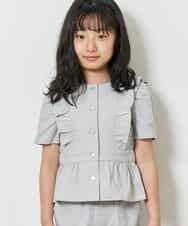 KJBFM36029 a.v.v KIDS(アー・ヴェ・ヴェ) [100-130]フリルデザインブラウス[WEB限定サイズ] ミント