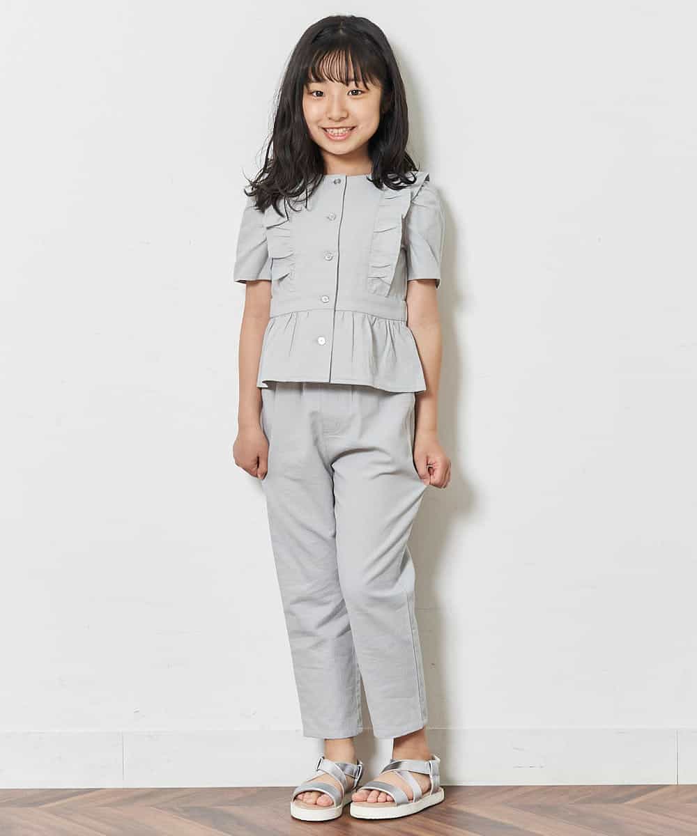 KJBFM36029 a.v.v KIDS(アー・ヴェ・ヴェ) [100-130]フリルデザインブラウス[WEB限定サイズ] ミント