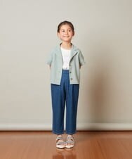 KJBFS42029 a.v.v KIDS(アー・ヴェ・ヴェ) [120-130]オープンカラーシャツ グリーン