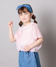 KJBGD59039 a.v.v KIDS(アー・ヴェ・ヴェ) [130-160]シアーシャツ＆タンクセット ピンク