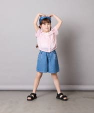 KJBGD59039 a.v.v KIDS(アー・ヴェ・ヴェ) [130-160]シアーシャツ＆タンクセット ピンク
