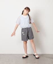KJBGD59039 a.v.v KIDS(アー・ヴェ・ヴェ) [130-160]シアーシャツ＆タンクセット ブルー