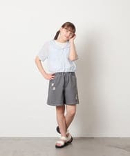 KJBGD59039 a.v.v KIDS(アー・ヴェ・ヴェ) [130-160]シアーシャツ＆タンクセット ブルー
