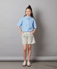 KJBGW01034 a.v.v KIDS(アー・ヴェ・ヴェ) 【ジュニア】[140-150]アソートクロップドシャツ ライトブルー