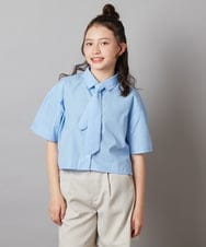 KJBGW01034 a.v.v KIDS(アー・ヴェ・ヴェ) 【ジュニア】[140-150]アソートクロップドシャツ ライトブルー