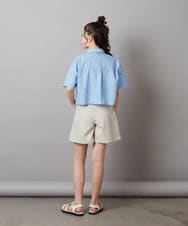 KJBGW01034 a.v.v KIDS(アー・ヴェ・ヴェ) 【ジュニア】[140-150]アソートクロップドシャツ ライトブルー