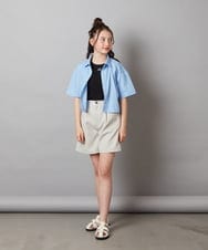 KJBGW01034 a.v.v KIDS(アー・ヴェ・ヴェ) 【ジュニア】[140-150]アソートクロップドシャツ ライトブルー