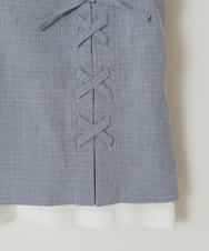 KJBGW02044 a.v.v KIDS(アー・ヴェ・ヴェ) [140-150]【セットアップ対応】レースアップドッキングTシャツ ライトブルー