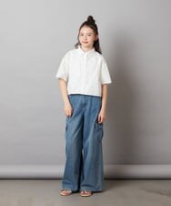 KJBGX01039 a.v.v KIDS(アー・ヴェ・ヴェ) 【ジュニア】[160]アソートクロップドシャツ ホワイト