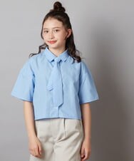 KJBGX01039 a.v.v KIDS(アー・ヴェ・ヴェ) 【ジュニア】[160]アソートクロップドシャツ ホワイト
