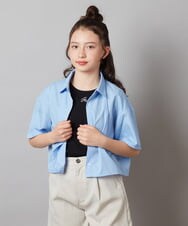 KJBGX01039 a.v.v KIDS(アー・ヴェ・ヴェ) 【ジュニア】[160]アソートクロップドシャツ ホワイト