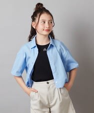 KJBGX01039 a.v.v KIDS(アー・ヴェ・ヴェ) 【ジュニア】[160]アソートクロップドシャツ ホワイト