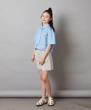 KJBGX01039 a.v.v KIDS(アー・ヴェ・ヴェ) 【ジュニア】[160]アソートクロップドシャツ ホワイト