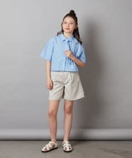 KJBGX01039 a.v.v KIDS(アー・ヴェ・ヴェ) 【ジュニア】[160]アソートクロップドシャツ ホワイト