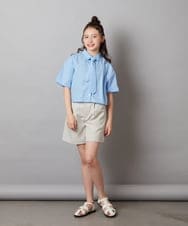 KJBGX01039 a.v.v KIDS(アー・ヴェ・ヴェ) 【ジュニア】[160]アソートクロップドシャツ ホワイト