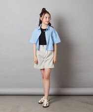 KJBGX01039 a.v.v KIDS(アー・ヴェ・ヴェ) 【ジュニア】[160]アソートクロップドシャツ ホワイト