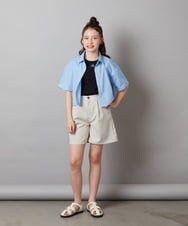 KJBGX01039 a.v.v KIDS(アー・ヴェ・ヴェ) 【ジュニア】[160]アソートクロップドシャツ ホワイト