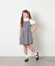 KJBHD60039 a.v.v KIDS(アー・ヴェ・ヴェ) [130-160]フリル袖ブラウス ホワイト
