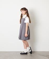 KJBHD60039 a.v.v KIDS(アー・ヴェ・ヴェ) [130-160]フリル袖ブラウス ホワイト