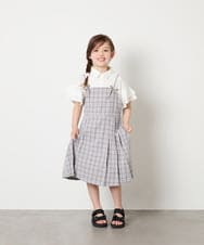 KJBHD60039 a.v.v KIDS(アー・ヴェ・ヴェ) [130-160]フリル袖ブラウス ホワイト