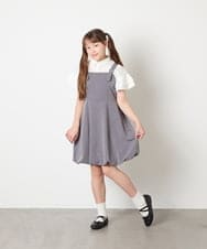 KJBHD60039 a.v.v KIDS(アー・ヴェ・ヴェ) [130-160]フリル袖ブラウス ホワイト