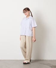 KJBHD90039 a.v.v KIDS(アー・ヴェ・ヴェ) [140-150]【男女兼用】ポケット付き開襟シャツ ホワイト
