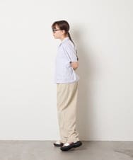 KJBHD90039 a.v.v KIDS(アー・ヴェ・ヴェ) [140-150]【男女兼用】ポケット付き開襟シャツ ホワイト