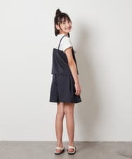 KJBHV20029 a.v.v KIDS(アー・ヴェ・ヴェ) [100-130]【セットアップ対応】ビスチェドッキング風トップス ネイビー