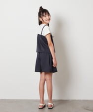 KJBHW20034 a.v.v KIDS(アー・ヴェ・ヴェ) [140-150]【セットアップ対応】ビスチェドッキング風トップス ネイビー