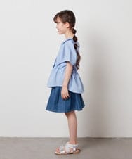KJBHW21034 a.v.v KIDS(アー・ヴェ・ヴェ) [140-150]レイヤード風ブラウス ブラック