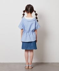 KJBHW21034 a.v.v KIDS(アー・ヴェ・ヴェ) [140-150]レイヤード風ブラウス ブラック
