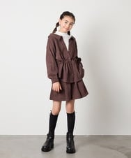 KJBJA31039 a.v.v KIDS(アー・ヴェ・ヴェ) 【セットアップ可能】[120-160]ブライトコールレイヤードフウブラウス ライトブルー