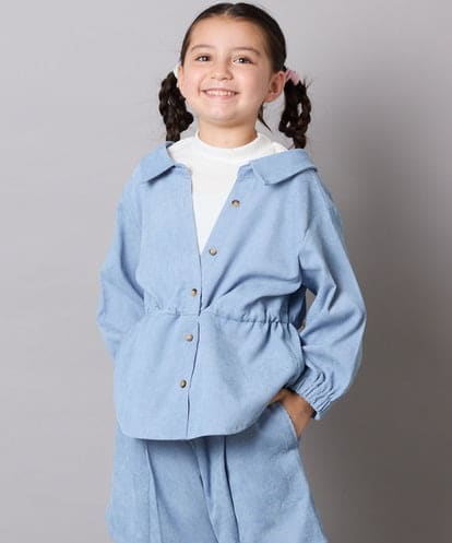 KJBJA31039 a.v.v KIDS 【セットアップ可能】[120-160]ブライトコールレイヤードフウブラウス