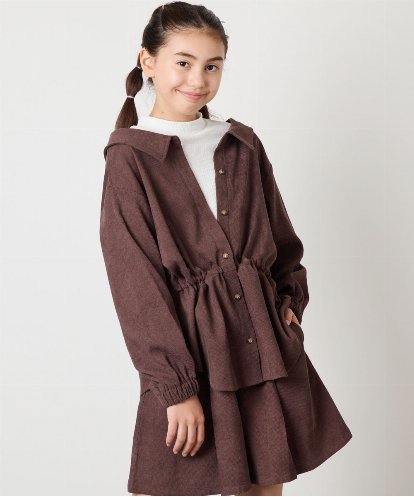 KJBJA31039 a.v.v KIDS 【セットアップ可能】[120-160]ブライトコールレイヤードフウブラウス