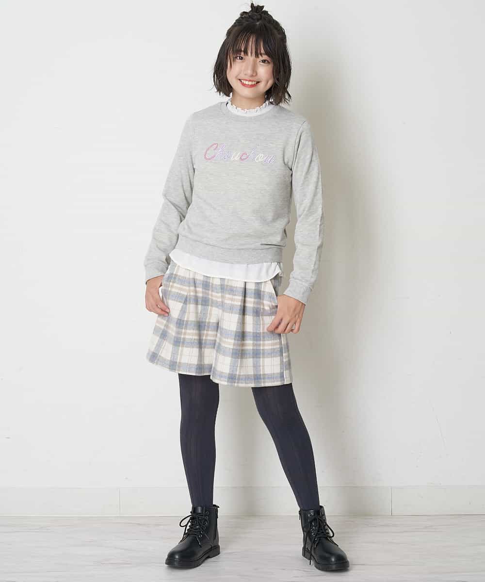 KJBJM01029 a.v.v KIDS(アー・ヴェ・ヴェ) [100-130]スタンドフリルキャンディースリーブブラウス ドット