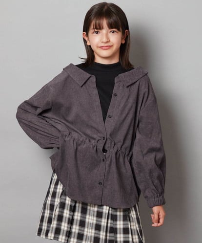 KJBJW30034 a.v.v KIDS [140-150]シャツレイヤードトップス