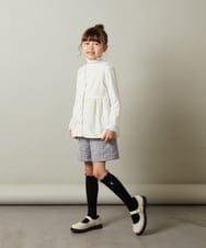 KJBKT41039 a.v.v KIDS(アー・ヴェ・ヴェ) [140-150]【セットアップ対応】ペプラムギャザージレ ブラック