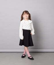 KJBLD04039 a.v.v KIDS(アー・ヴェ・ヴェ) [130-160]フリルブラウス ホワイト