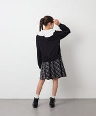 KJCAG07044 a.v.v KIDS(アー・ヴェ・ヴェ) [130-160]スカラップカットカーデ ブラック