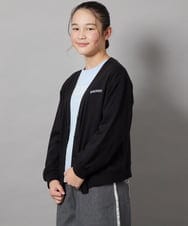 KJCEA80044 a.v.v KIDS(アー・ヴェ・ヴェ) [100-130]【ポチャッコ＆シナモロール】スウェットカーディガン ブラック