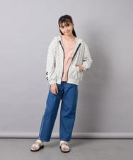 KJCED30044 a.v.v KIDS(アー・ヴェ・ヴェ) [120-160]レースアップパーカー ライトグレー