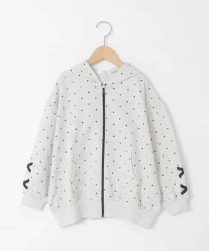 KJCED30044 a.v.v KIDS [120-160]レースアップパーカー